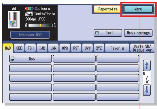 PANASONIC DP-C322 - Adressage d'email - 1
