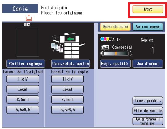 PANASONIC DP-C322 - Affichage de l'état - 1