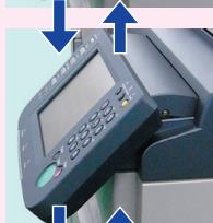 PANASONIC DP-C322 - Réglage de l'inclinaison du panneau de commandes - 2
