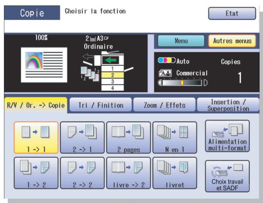 PANASONIC DP-C322 - Autres menus - 1