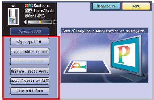 PANASONIC DP-C322 - Adressage d'email - 2