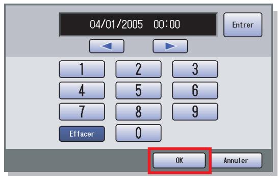 PANASONIC DP-C322 - Saisissez le code d'identification (4 chiffres), puis sélectionnez "OK". - 3