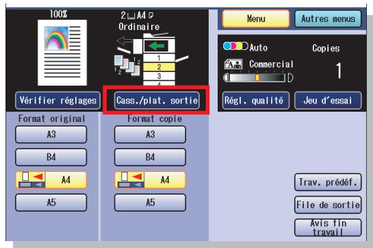 PANASONIC DP-C322 - Capacité du plateau auxiliaire - 2