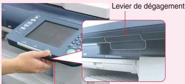 PANASONIC DP-C322 - Réglage de l'inclinaison du panneau de commandes - 1
