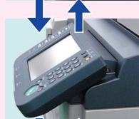 PANASONIC DP-C323 - Réglage de l'inclinaison du panneau de commandes - 4