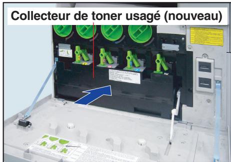 PANASONIC DP-C323 - Introduisez dans l'appareil le nouveau collecteur de toner usage jusqu'à la butée. - 1