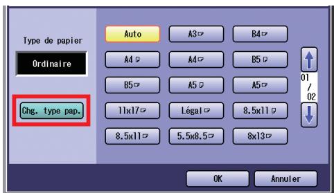 PANASONIC DP-C323 - Sélectionnez "Chg. type pap." - 1