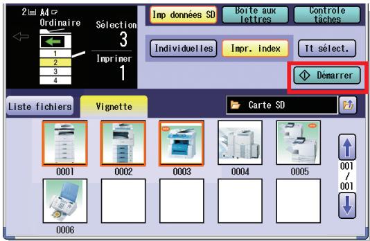 PANASONIC DP-C323 - Sélectionnez "Démarrer". - 1
