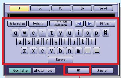 PANASONIC DP-C323 - Adressage d'email - 1