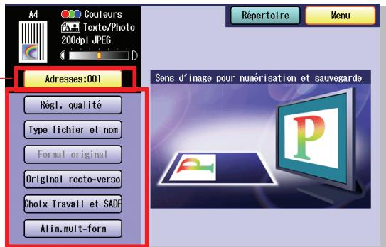 PANASONIC DP-C323 - Adressage d'email - 4