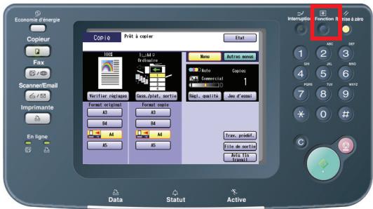 PANASONIC DP-C323 - Appuyez sur la touche Fonction. - 1