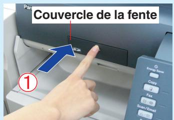 PANASONIC DP-C323 - Introduisez une carte mémoire SD ou l'adaptateur de carte PCMCIA/PC dans la fente de carte de l'appareil. - 1