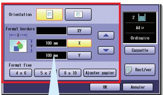 PANASONIC DP-C323 - Sélectionnez le format de l'image imprimée. - 1