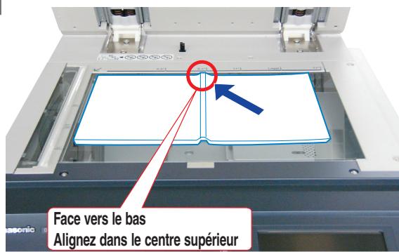 PANASONIC DP-C323 - Déposez le livre sur la vitre d'exposition. - 1