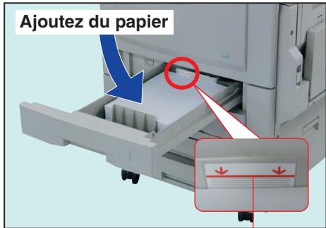 PANASONIC DP-C323 - Aérez et alignez les feuilles, puis chargez-les avec la face imprimée vers le haut. - 1