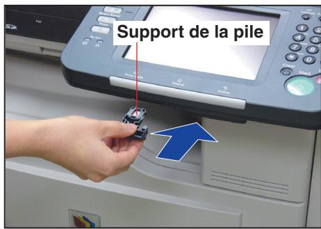 PANASONIC DP-C323 - Retirez le support de la pile. - 5