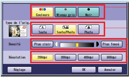 PANASONIC DP-C323 - Lorsque "Régl. qualité" est sélectionné. - 1