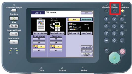 PANASONIC DP-C323 - Appuyez sur la touche Fonction. - 1