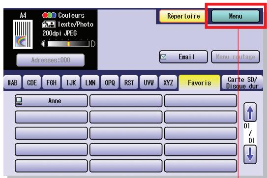 PANASONIC DP-C323 - Adressage d'email - 2