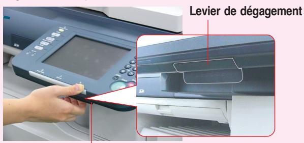 PANASONIC DP-C323 - Réglage de l'inclinaison du panneau de commandes - 1
