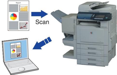 PANASONIC DP-C323 - Scan vers la carte mémoire SD ou l'adaptateur de carte PCMCIA/PC - 1