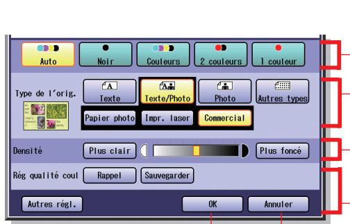 PANASONIC DP-C323 - Lorsque “Régl. qualité” est sélectionné. - 1