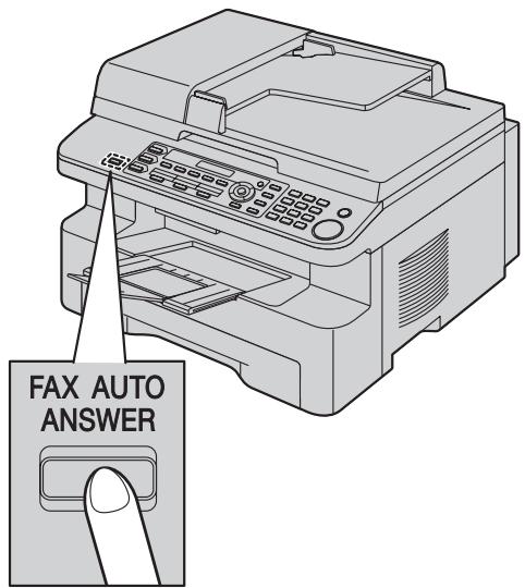 PANASONIC KX-MB771BL - Activation du mode FAX/TEL - 1