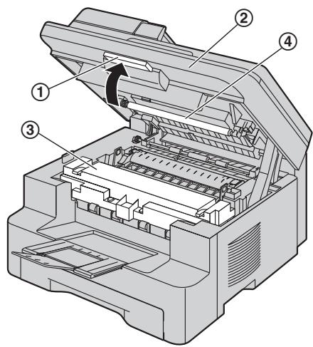 PANASONIC KX-MB771BL - Vitre inférieure - 1