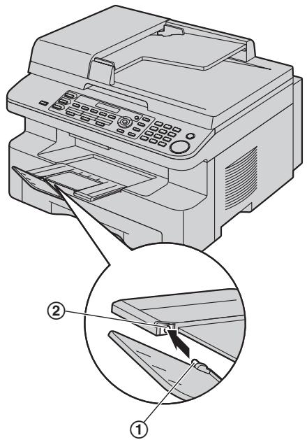 PANASONIC KX-MB771BL - Si la partie supérieure de la rallonge est détachée - 1