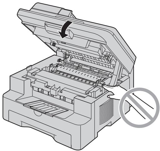 PANASONIC KX-MB771BL - Fermez le capot supérieur jusqu'à ce qu'il soit verrouillé. - 2