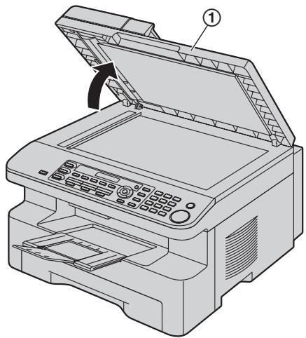 PANASONIC KX-MB771BL - Ouvrez le capot de documents (①). - 1