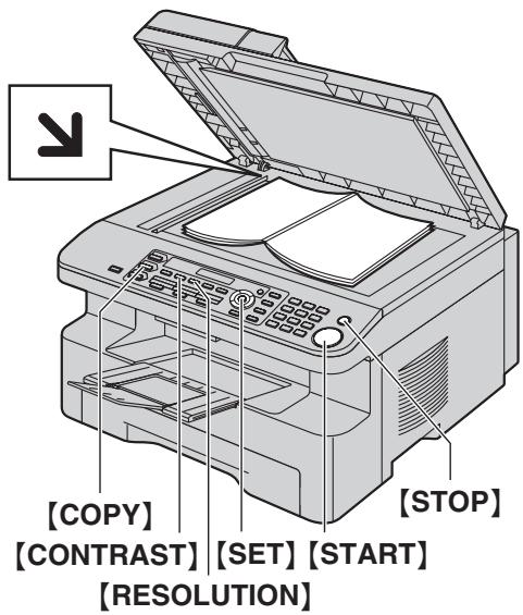 PANASONIC KX-MB771BL - Utilisation de la vitre du scanner - 1