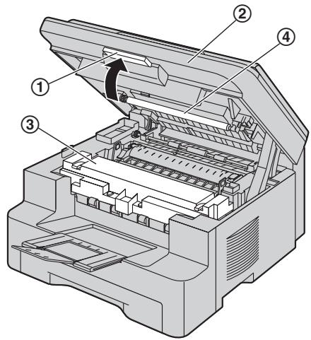 PANASONIC KX-MB771FR - Vitre inférieure - 1