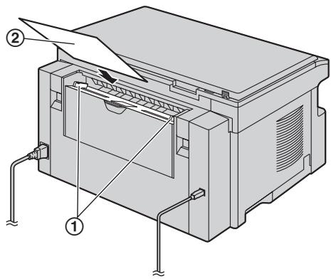 PANASONIC KX-MB771FR - Utilisation du plateau d'alimentation manuelle - 1