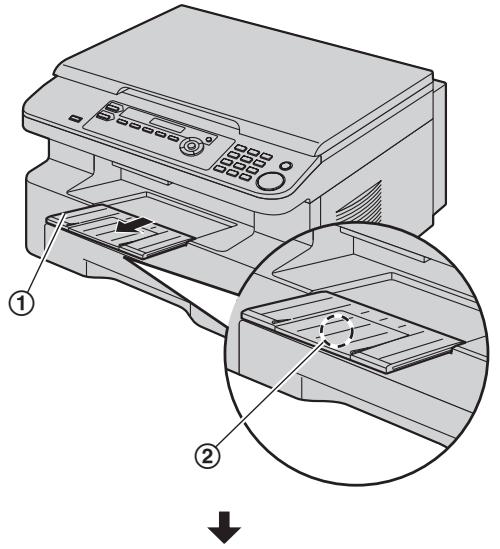 PANASONIC KX-MB771FR - Bac de sortie - 1