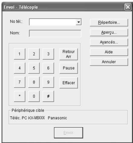 PANASONIC KX-MB771FR - Envoi d'un document informatique en tant que télécopie à partir de l'ordinateur - 1