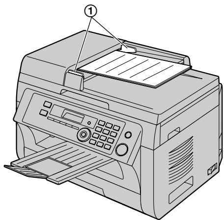 PANASONIC KXMB2000FR - Utilisation du chargeur automatique de documents (KX-MB2010/KX-MB2025/KX-MB2030 uniquement) - 1