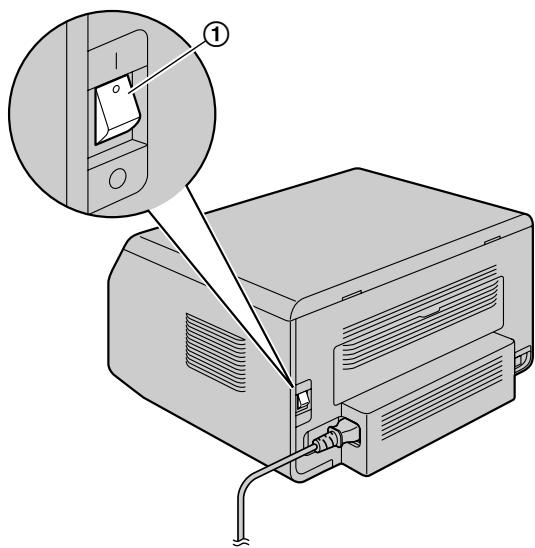 PANASONIC KX-MB1500 - Mise sous tension - 1