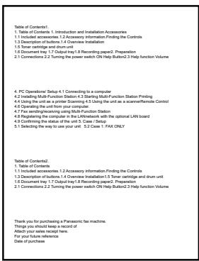 PANASONIC KX-MB1500 - Example 1 - 1