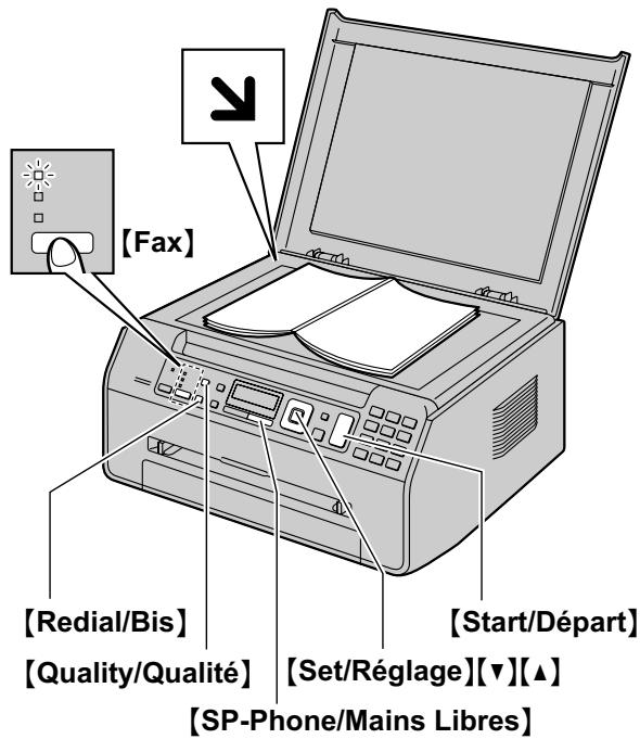 PANASONIC KX-MB1500G - Utilisation de la vitre du scanner - 1