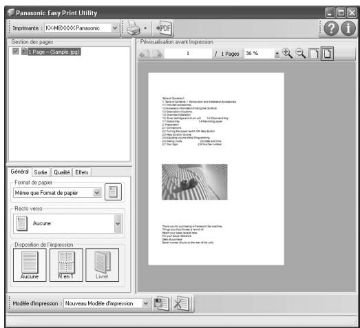 PANASONIC KX-MB1530FRW - Easy Print Utility - 1