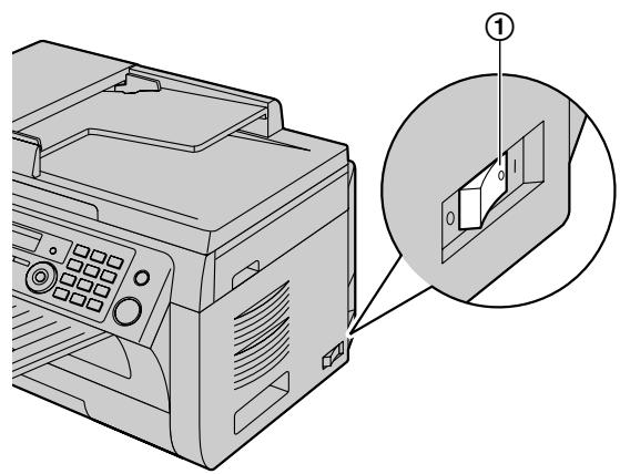 PANASONIC KXMB2010E - Turning the power switch ON - 1