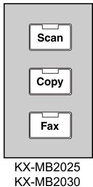PANASONIC KXMB2010E - Selecting the operation mode (Scan/Copy) (Fax: KX-MB2025/KX-MB2030 only) - 2