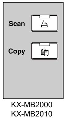 PANASONIC KXMB2010E - Selecting the operation mode (Scan/Copy) (Fax: KX-MB2025/KX-MB2030 only) - 1