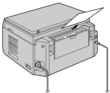 PANASONIC KXMB2025 - Wenn das Aufzeichnungspapier im manuellen Eingabefach nicht richtig in das Geräte eingezogen wird - 1