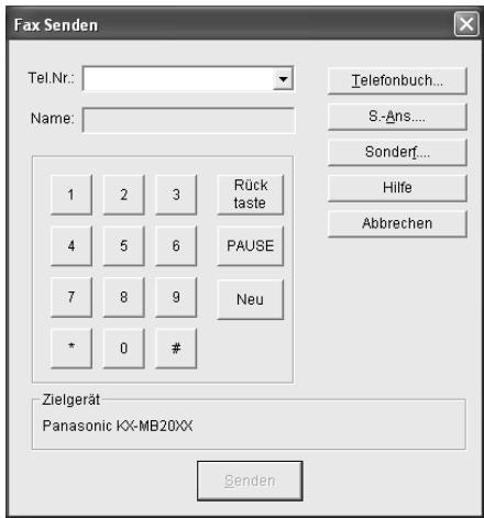 PANASONIC KXMB2025 - Versenden eines elektronischen Dokuments von ihrem Computer aus als Faxmitteilung - 1