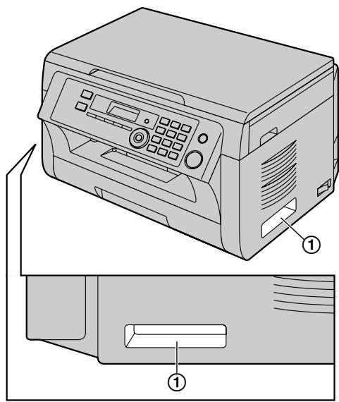 PANASONIC KXMB2025 - Transportieren des Gerätes - 1