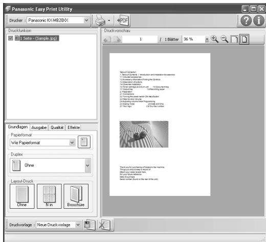 PANASONIC KXMB2025 - Easy Print Utility - 1