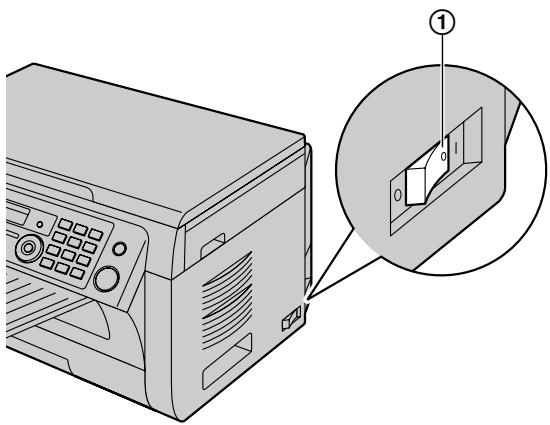 PANASONIC KXMB2025GR - Ενεργοποίηση του διακόπτη λειτουργίας - 1