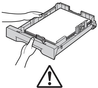 PANASONIC KXMB771E - Caution for the paper input tray - 2
